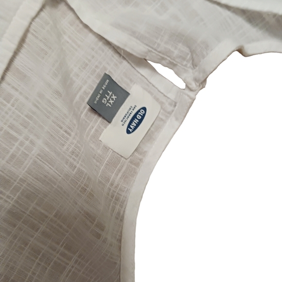 Ladies White Dress Flutter Sleeves Cotton BOHO Breezy Summer XXL Old Navy Flowy - Picture 3 of 5